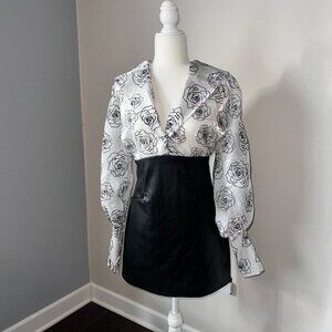 Akira White and Black Chic Dress